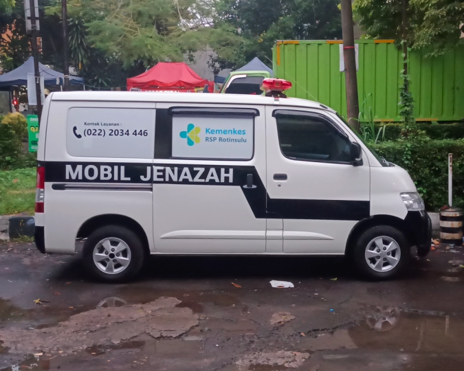 Branding Kendaraan Hasil Pekerjaan Tukang Branding Ambulans Jenazah