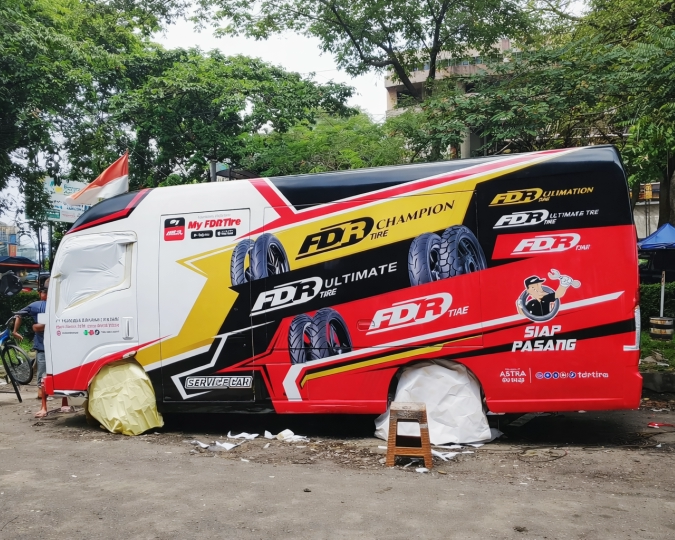 Branding Kendaraan Hasil Pekerjaan Tukang Branding FDR