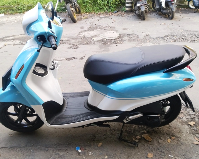 Wrapping Kendaraan Hasil Pekerjaan Tukang Motor Yamaha Filano