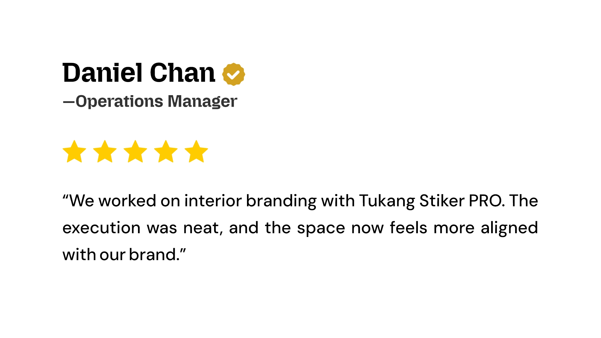 Ulasan 12 - Tukang Stiker PRO - Testimoni