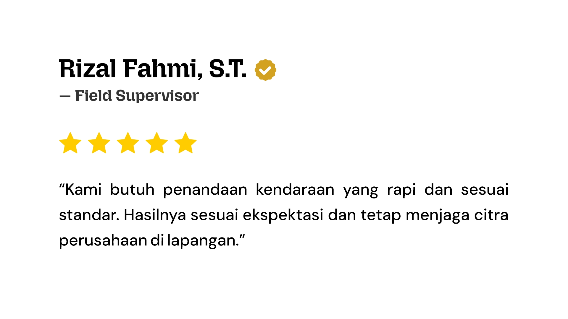 Ulasan 6 - Tukang Stiker PRO - Testimoni